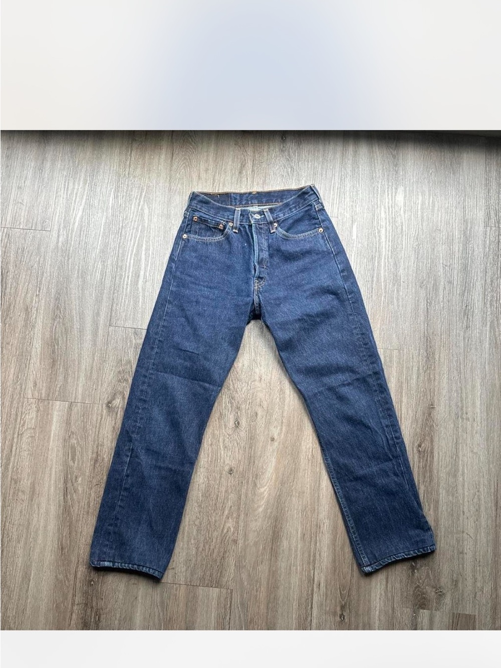 Vintage Levi’s Straight-Leg Jeans in Indigo Blue